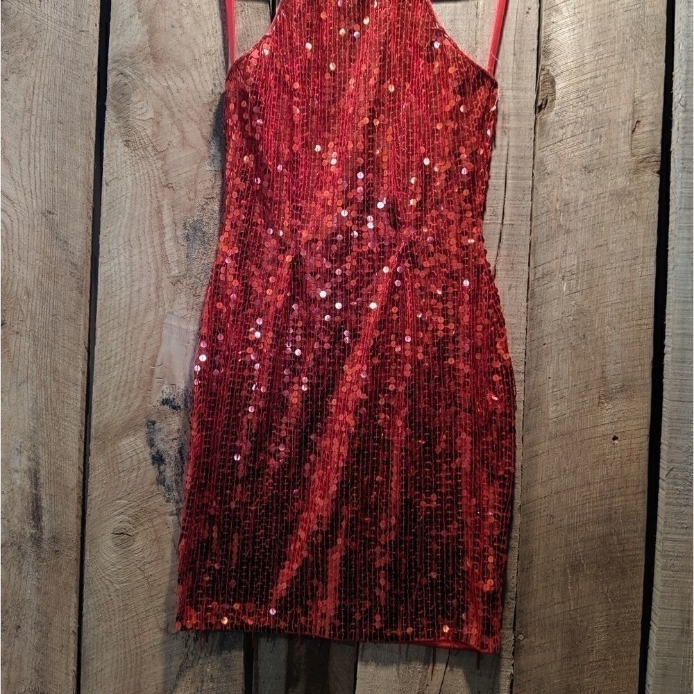 Daval Designs red sequin dress devil costume small - Picture 3 of 9